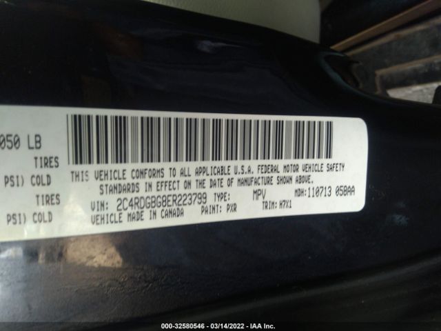 Photo 8 VIN: 2C4RDGBG8ER223799 - DODGE GRAND CARAVAN 