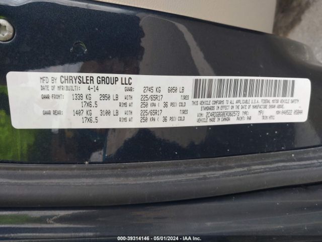 Photo 8 VIN: 2C4RDGBG8ER362573 - DODGE GRAND CARAVAN 