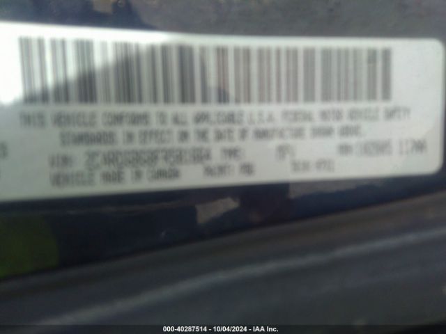 Photo 8 VIN: 2C4RDGBG8FR581664 - DODGE GRAND CARAVAN 