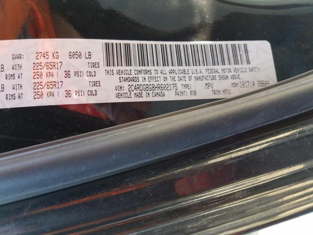 Photo 9 VIN: 2C4RDGBG8HR602175 - DODGE GRAND CARA 