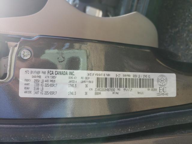 Photo 9 VIN: 2C4RDGBG8HR878582 - DODGE GRAND CARA 