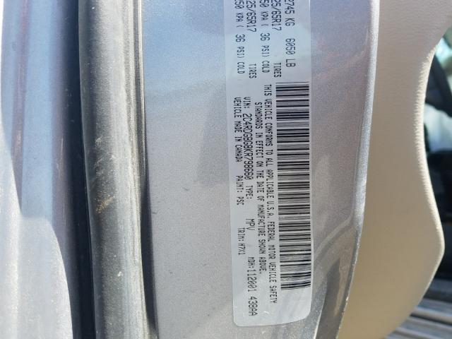 Photo 9 VIN: 2C4RDGBG8KR798660 - DODGE GRAND CARA 