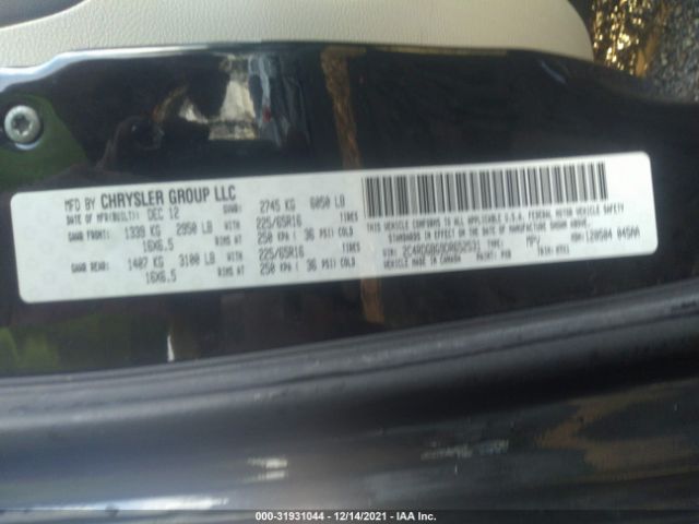 Photo 8 VIN: 2C4RDGBG9DR652531 - DODGE GRAND CARAVAN 