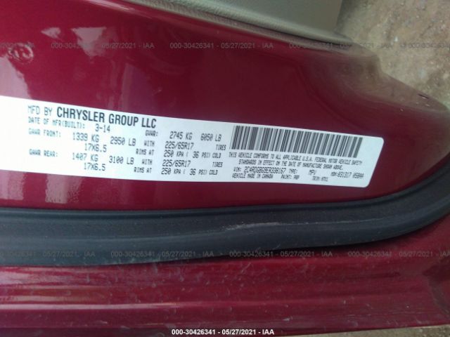 Photo 8 VIN: 2C4RDGBG9ER338167 - DODGE GRAND CARAVAN 