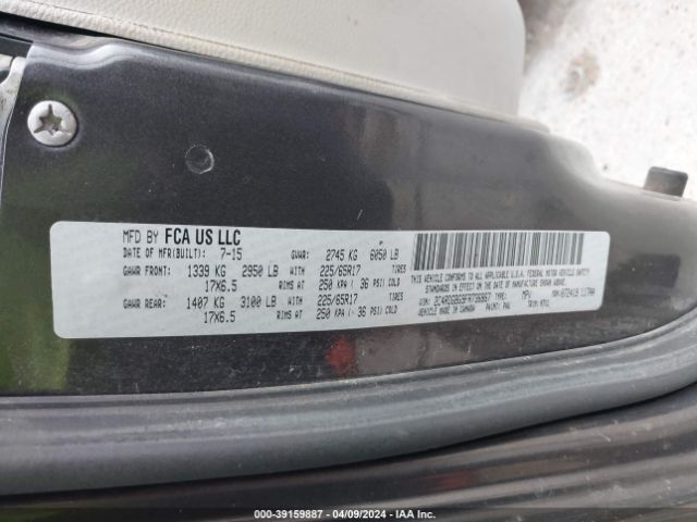 Photo 8 VIN: 2C4RDGBG9FR736867 - DODGE GRAND CARAVAN 