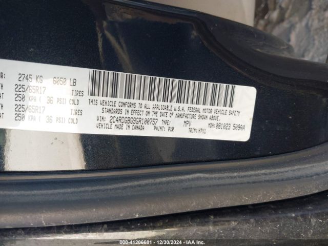 Photo 8 VIN: 2C4RDGBG9GR100757 - DODGE GRAND CARAVAN 