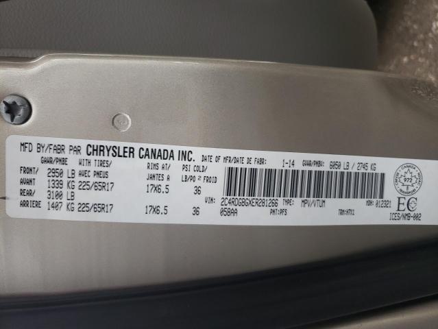 Photo 9 VIN: 2C4RDGBGXER281266 - DODGE GRAND CARA 