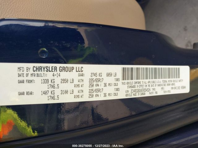 Photo 8 VIN: 2C4RDGBGXER354524 - DODGE GRAND CARAVAN 