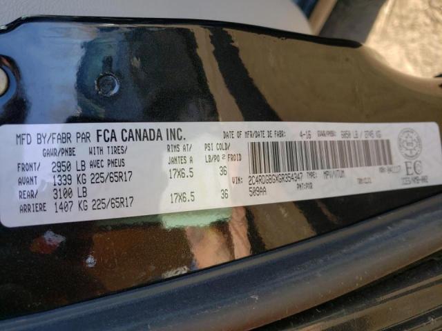 Photo 9 VIN: 2C4RDGBGXGR354347 - DODGE GRAND CARA 