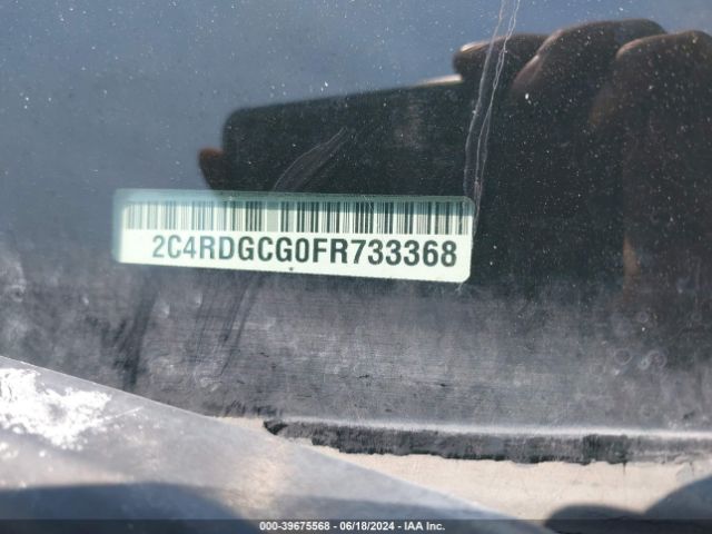 Photo 8 VIN: 2C4RDGCG0FR733368 - DODGE GRAND CARAVAN 