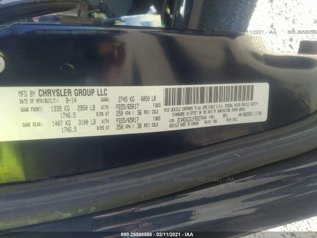 Photo 8 VIN: 2C4RDGCG1FR527444 - DODGE GRAND CARAVAN 