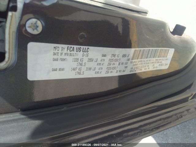 Photo 8 VIN: 2C4RDGCG1GR379149 - DODGE GRAND CARAVAN 