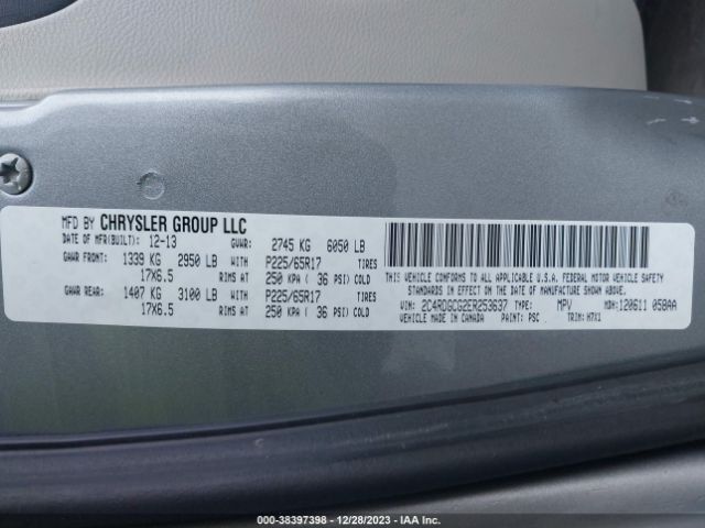 Photo 8 VIN: 2C4RDGCG2ER253637 - DODGE GRAND CARAVAN 