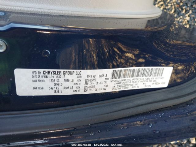 Photo 8 VIN: 2C4RDGCG3DR523425 - DODGE GRAND CARAVAN 