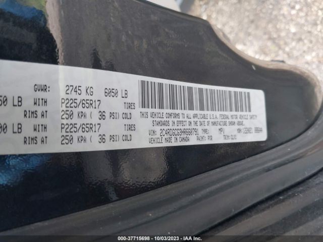 Photo 8 VIN: 2C4RDGCG3HR660791 - DODGE GRAND CARAVAN 