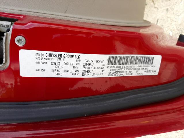 Photo 9 VIN: 2C4RDGCG6DR687705 - DODGE GRAND CARA 