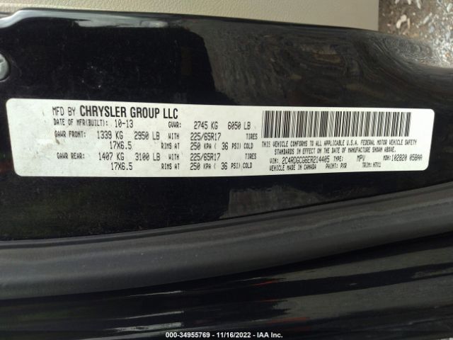 Photo 8 VIN: 2C4RDGCG6ER214405 - DODGE GRAND CARAVAN 