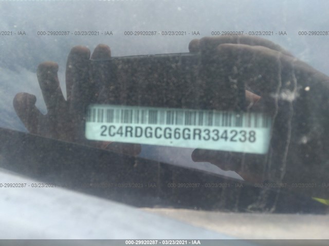 Photo 8 VIN: 2C4RDGCG6GR334238 - DODGE GRAND CARAVAN 