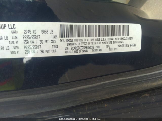 Photo 8 VIN: 2C4RDGCG7DR603133 - DODGE GRAND CARAVAN 