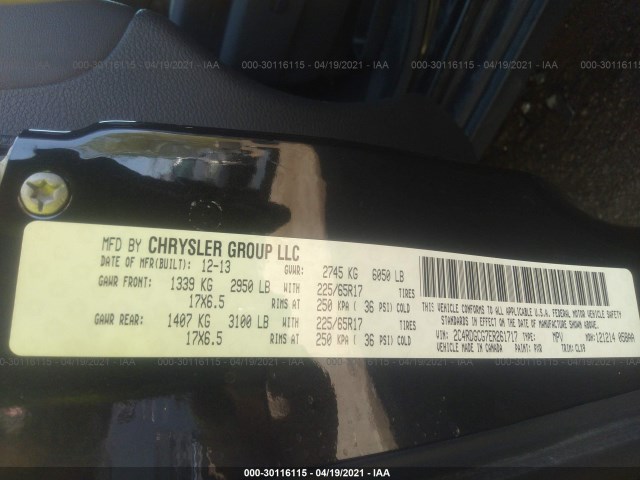 Photo 8 VIN: 2C4RDGCG7ER261717 - DODGE GRAND CARAVAN 