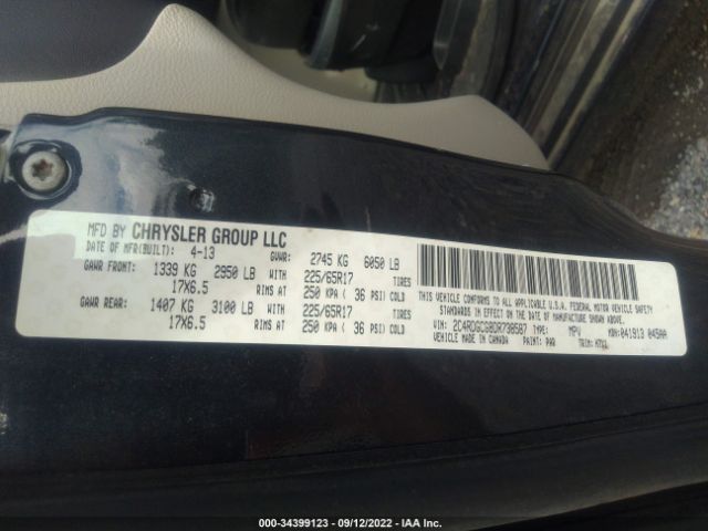 Photo 8 VIN: 2C4RDGCG8DR738587 - DODGE GRAND CARAVAN 