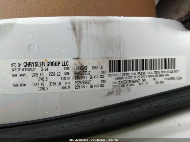 Photo 8 VIN: 2C4RDGCG8ER320497 - DODGE GRAND CARAVAN 