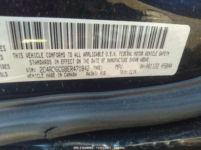 Photo 8 VIN: 2C4RDGCG8ER471842 - DODGE GRAND CARAVAN 