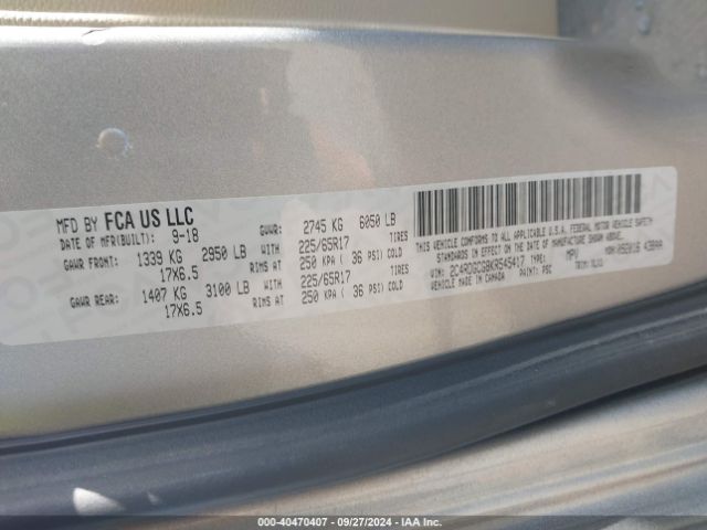 Photo 8 VIN: 2C4RDGCG8KR545417 - DODGE GRAND CARAVAN 