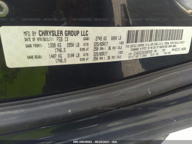 Photo 8 VIN: 2C4RDGCG9DR685589 - DODGE GRAND CARAVAN 