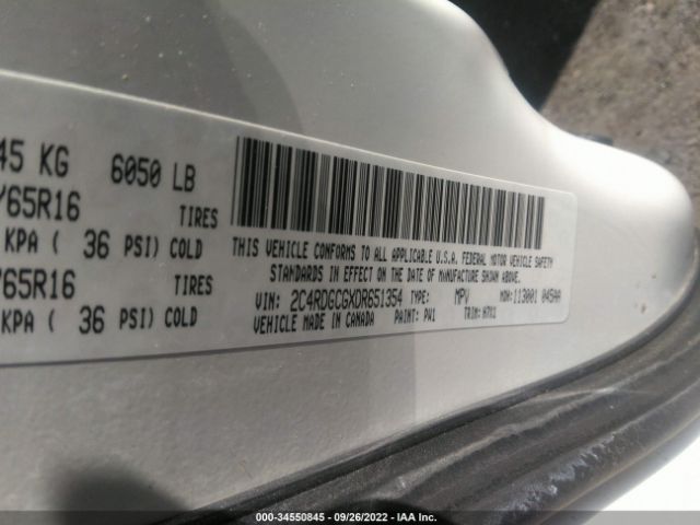 Photo 8 VIN: 2C4RDGCGXDR651354 - DODGE GRAND CARAVAN 