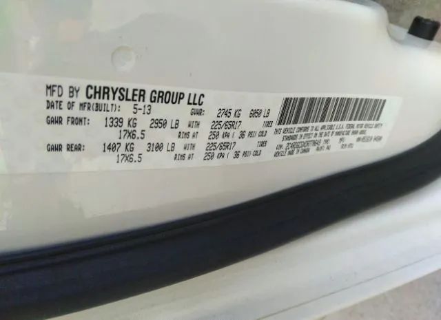 Photo 8 VIN: 2C4RDGCGXDR770649 - DODGE GRAND CARAVAN 