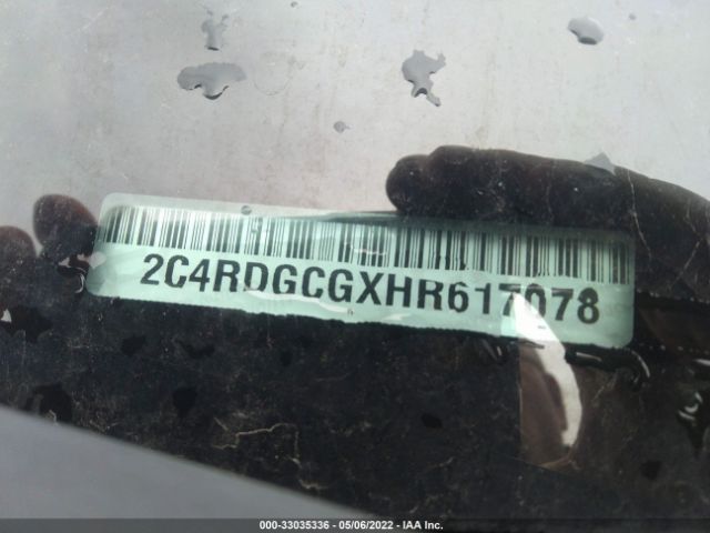 Photo 8 VIN: 2C4RDGCGXHR617078 - DODGE GRAND CARAVAN 