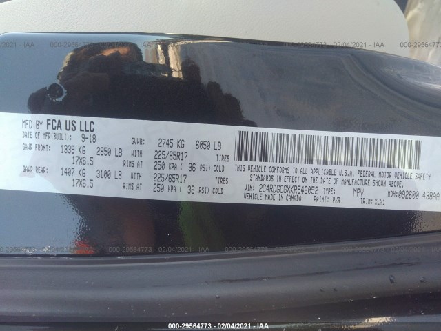 Photo 8 VIN: 2C4RDGCGXKR546052 - DODGE GRAND CARAVAN 