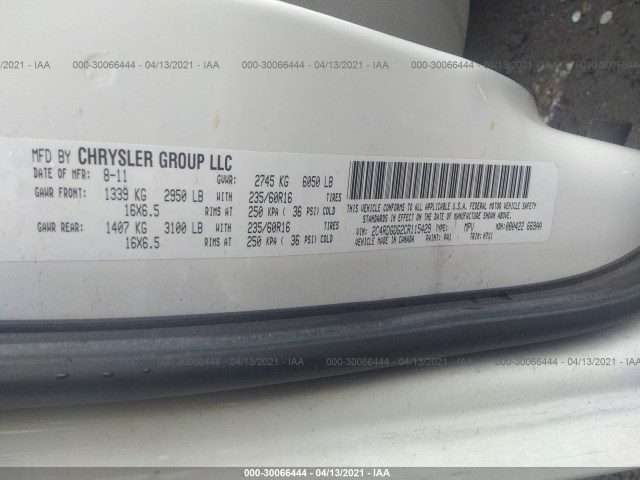 Photo 8 VIN: 2C4RDGDG2CR115429 - DODGE GRAND CARAVAN 