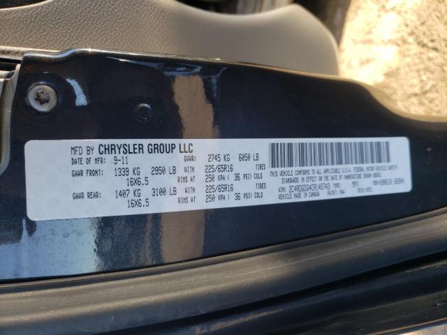 Photo 9 VIN: 2C4RDGDG4CR145743 - DODGE GRAND CARA 