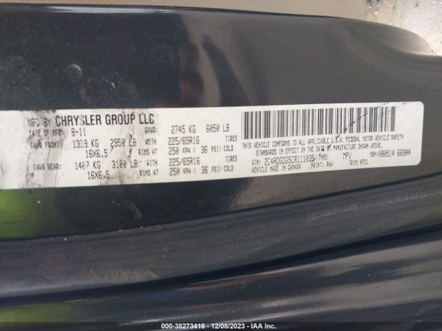 Photo 8 VIN: 2C4RDGDG5CR111035 - DODGE GRAND CARAVAN 