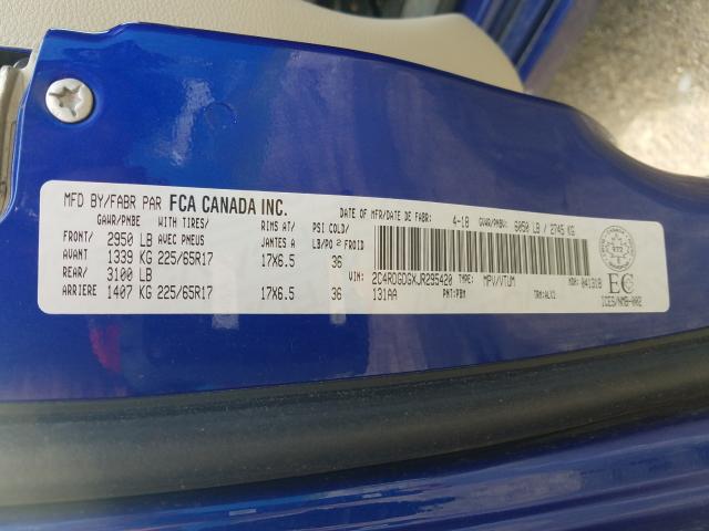 Photo 9 VIN: 2C4RDGDGXJR295420 - DODGE GRAND CARA 