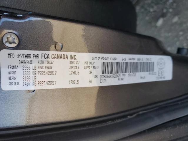 Photo 12 VIN: 2C4RDGEG0JR218425 - DODGE GRAND CARA 