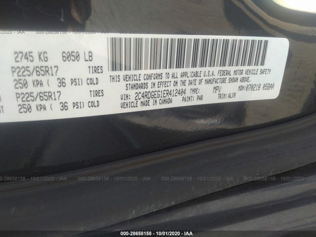 Photo 8 VIN: 2C4RDGEG1ER412404 - DODGE GRAND CARAVAN 