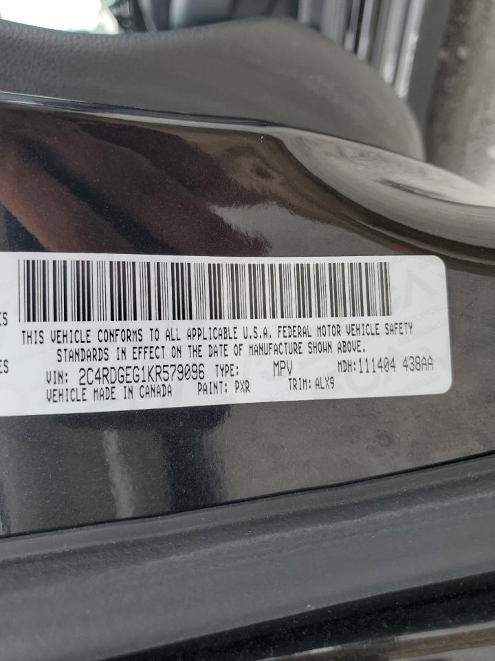 Photo 12 VIN: 2C4RDGEG1KR579096 - DODGE CARAVAN 