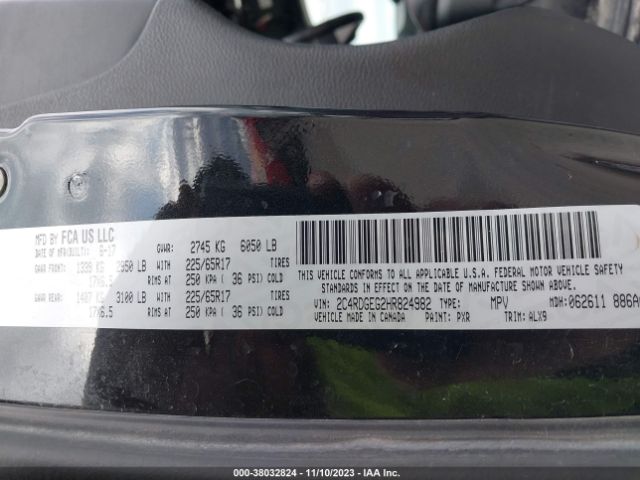 Photo 8 VIN: 2C4RDGEG2HR824982 - DODGE GRAND CARAVAN 