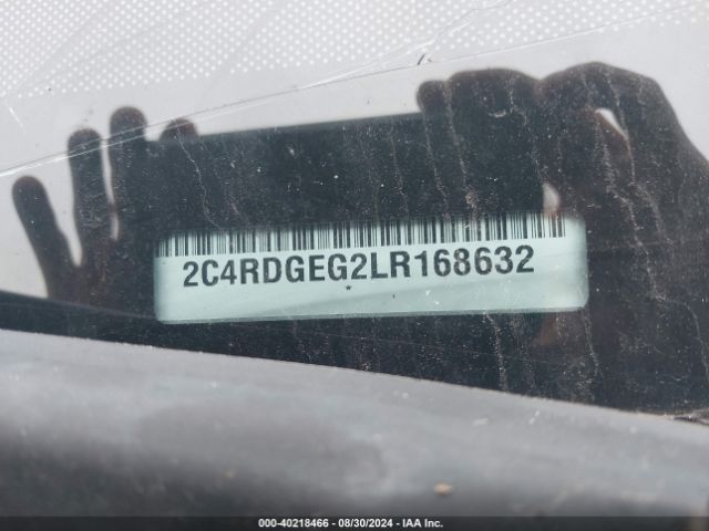 Photo 8 VIN: 2C4RDGEG2LR168632 - DODGE GRAND CARAVAN 