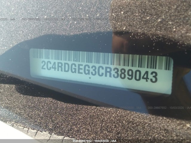 Photo 8 VIN: 2C4RDGEG3CR389043 - DODGE GRAND CARAVAN 