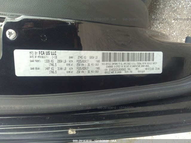 Photo 8 VIN: 2C4RDGEG3JR205023 - DODGE GRAND CARAVAN 