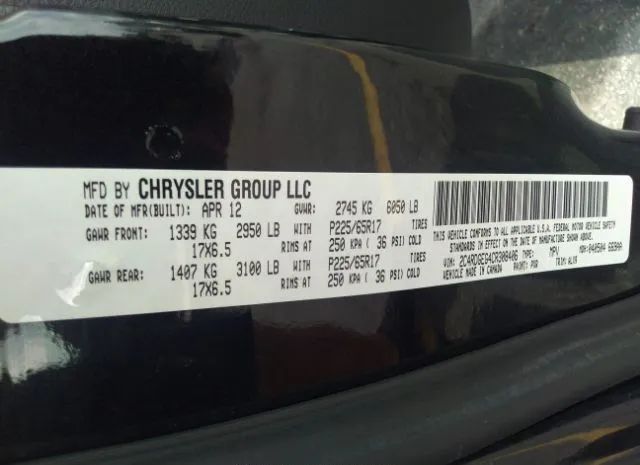 Photo 8 VIN: 2C4RDGEG4CR308406 - DODGE GRAND CARAVAN 