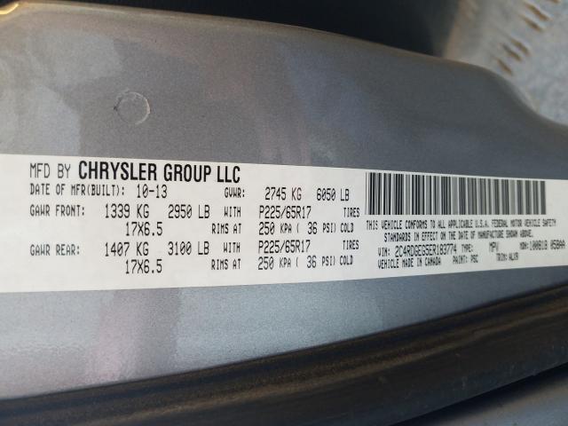 Photo 9 VIN: 2C4RDGEG5ER183774 - DODGE GRAND CARA 