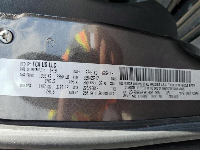 Photo 12 VIN: 2C4RDGEG5KR617851 - DODGE GRAND CARA 