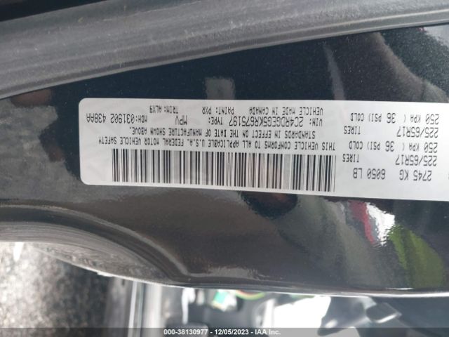 Photo 8 VIN: 2C4RDGEG5KR675197 - DODGE GRAND CARAVAN 