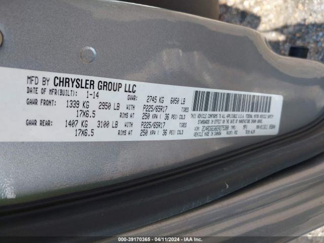 Photo 8 VIN: 2C4RDGEG6ER275380 - DODGE GRAND CARAVAN 