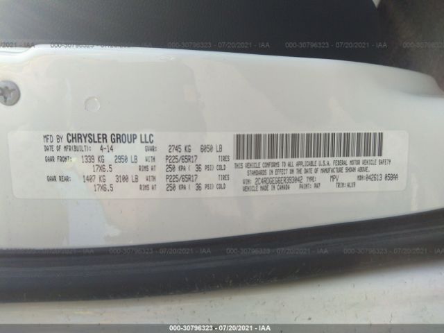 Photo 8 VIN: 2C4RDGEG6ER393042 - DODGE GRAND CARAVAN 